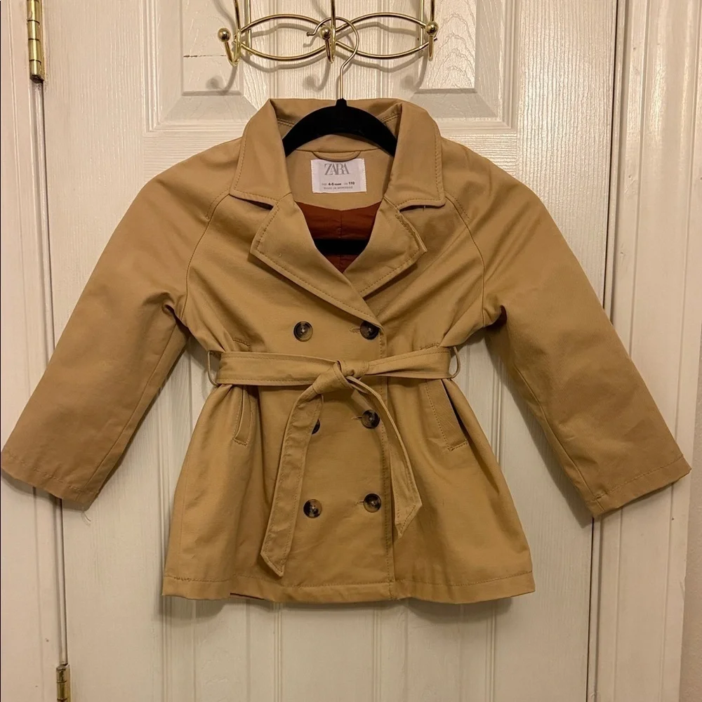 Zara Kids Camel Trench Coat